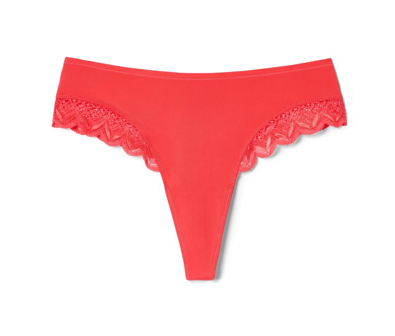 Tchibo - Midrise-Brazil-Tanga - Damen - Gr. XL - rot