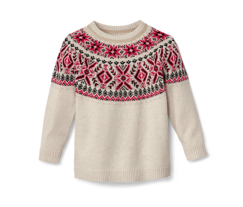 Tchibo - Kinder-Norweger-Strickpullover - Kinder - Gr. 134/140 - creme