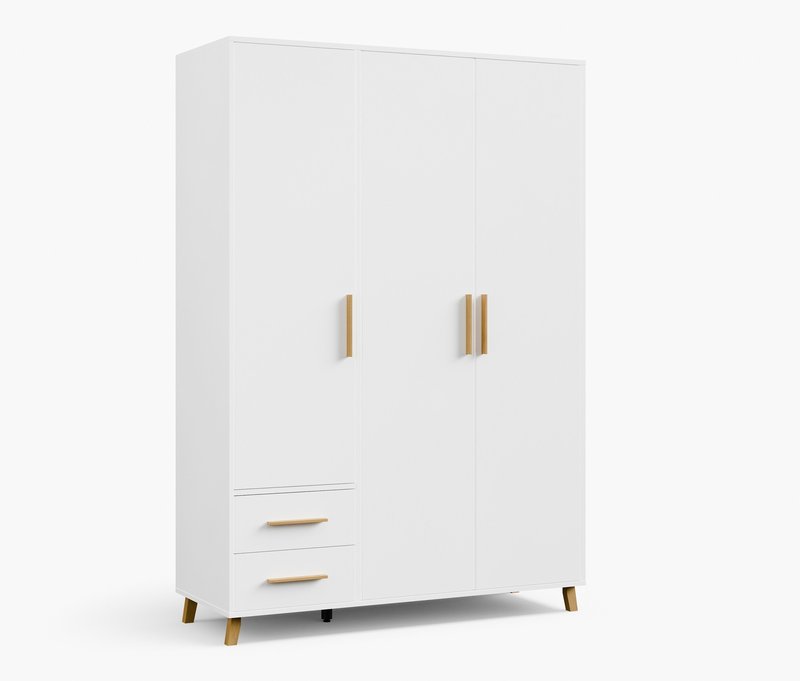 Rauch Drehtürenschrank »Shinjo« - 140x53x203cm - braun - Holz / Holz