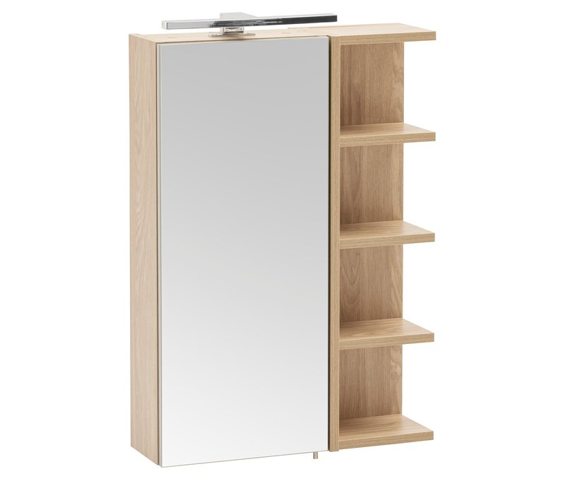 Tchibo - Spiegelschrank »Piazza« - 49,7x16x74,8cm - braun - Holz / Metall / Glas