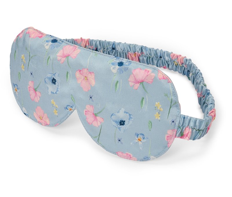 Tchibo - Seiden-Schlafmaske - blau