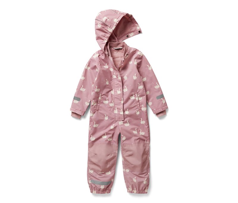 Tchibo - Kinder-Regen-Einteiler - Baby - Gr. 86/92 - rosa/print