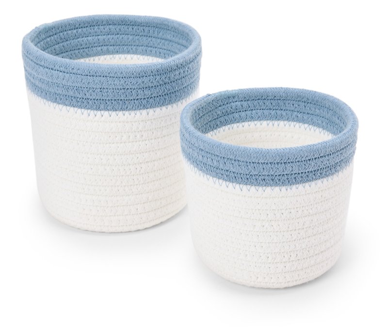 Tchibo - 2 Aufbewahrungskörbe - hellblau