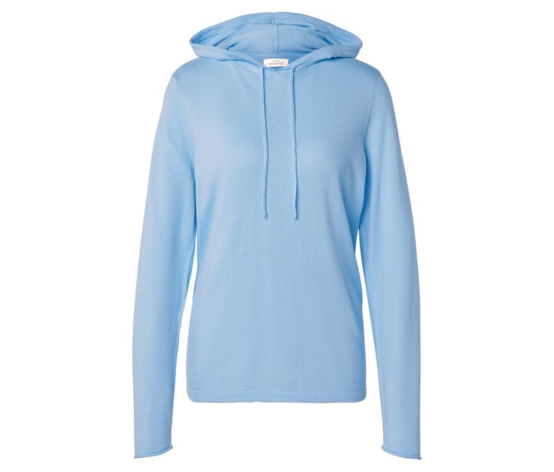 Tchibo - Strick-Hoodie - Damen - Gr. M - hellblau