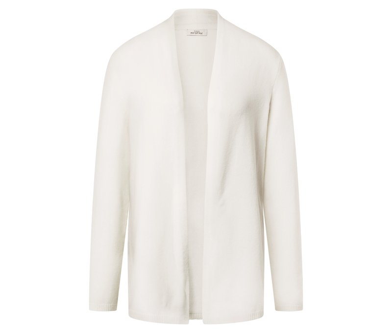 Tchibo - Offener Cardigan mit Wolle - Damen - Gr. L - creme