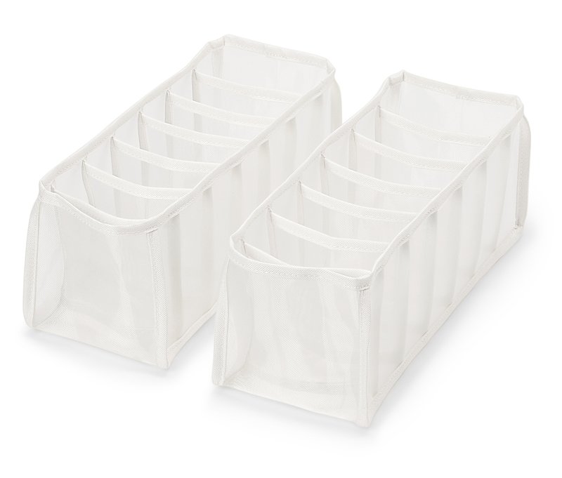 Tchibo - 2 Kleiderschrank-Organizer - offwhite