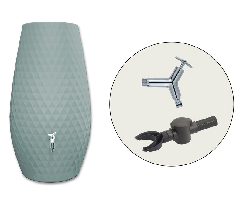 Garantia Triagon 2-in-1-Regenspeicher-Set, 230 l, agave