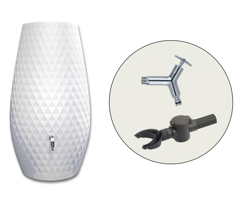 Garantia Triagon 2-in-1-Regenspeicher-Set - weiß