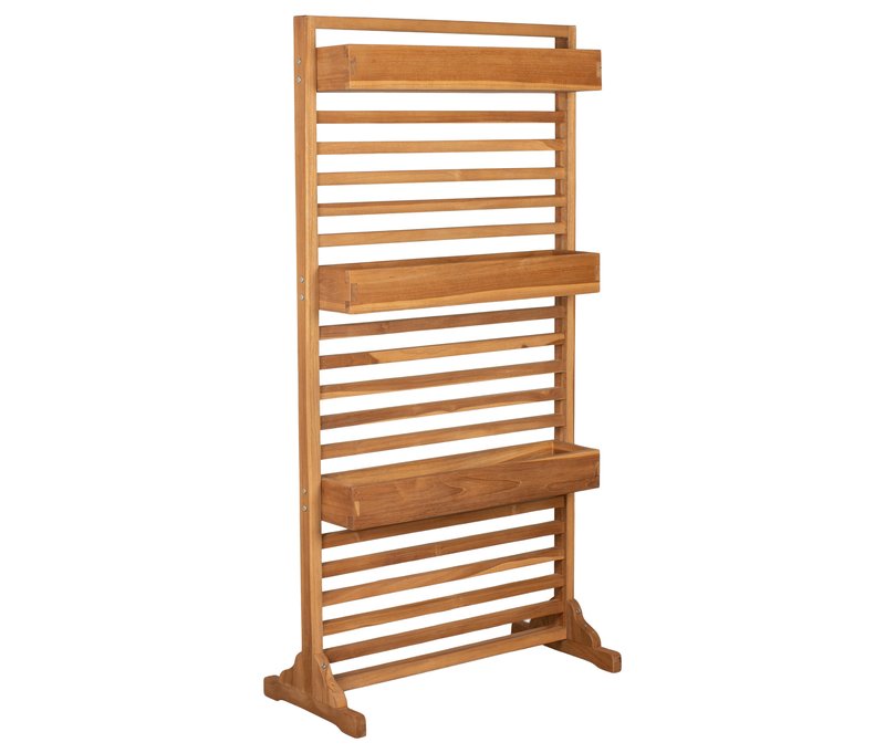 deVries Sichtschutz - 80x30x160cm - braun - Holz