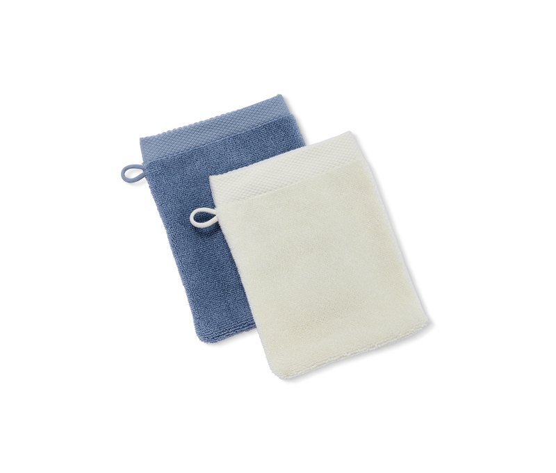 Tchibo - 2 hochwertige Waschlappen - weiß