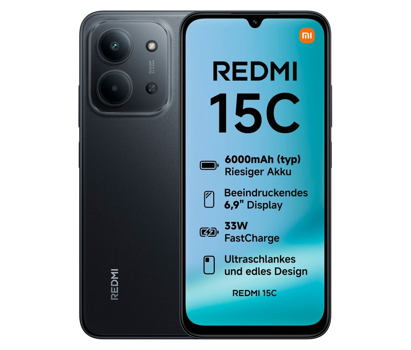 Xiaomi Redmi 15C 128 GB Midnight Black