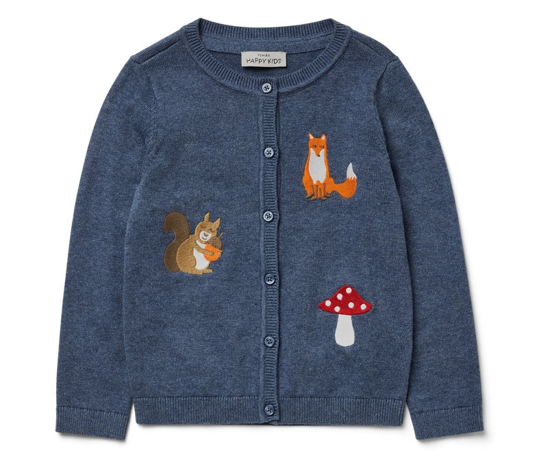 Tchibo - Baby-Strickjacke - Baby - Gr. 86/92 - dunkelblau