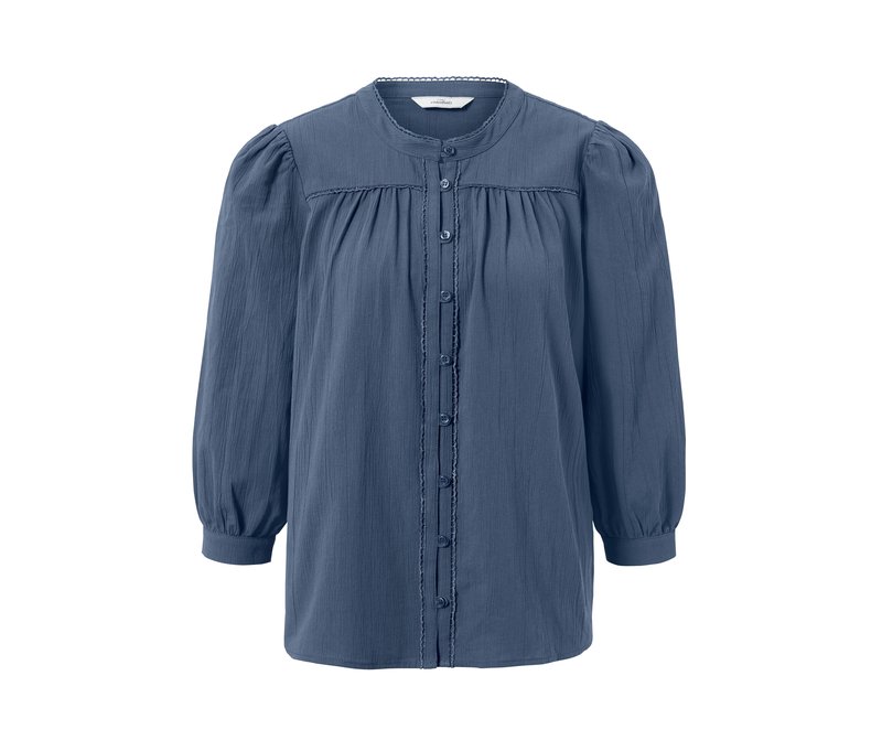 Tchibo - Hemdbluse - Damen - Gr. 46 - dunkelblau