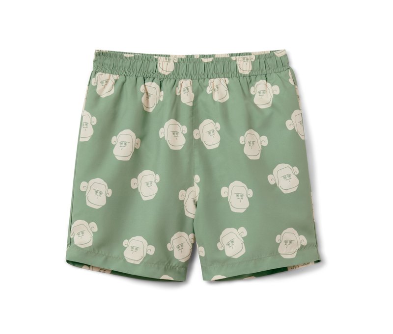 Tchibo - Kinder-Boardshorts - Gr. 134/140 - beige/print