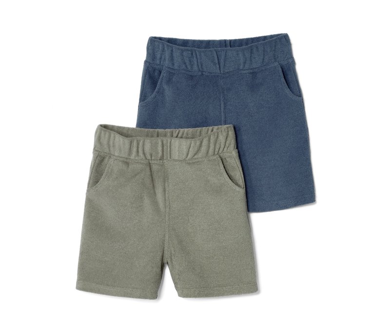 Tchibo - 2 Kinder-Shorts - Baby - Gr. 86/92 - blau