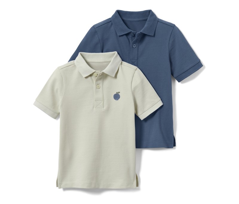Tchibo - 2 Kleinkind-Poloshirts - Baby - Gr. 86/92 - blau