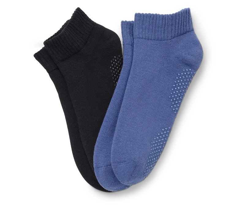 Tchibo - Da. 2 Paar Yogasocken - Damen - Gr. 35-38 - lila