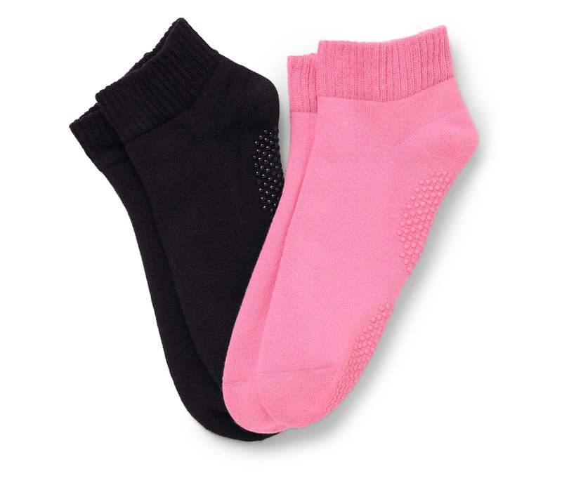 Tchibo - Da. 2 Paar Yogasocken - Damen - Gr. 35-38 - schwarz
