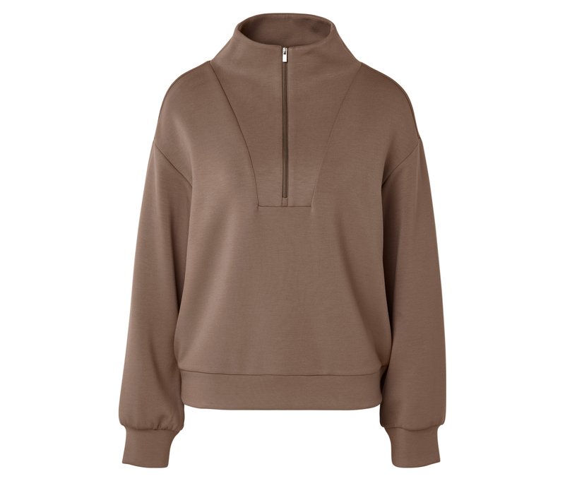 Tchibo - Premium-Troyer - Damen - Gr. M - taupe