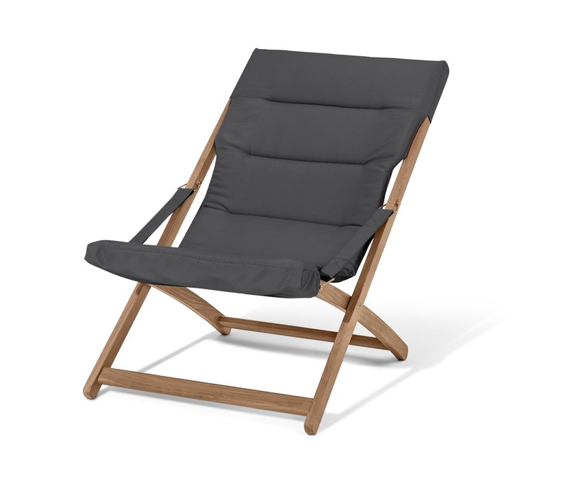 Tchibo - Zusammenklappbarer Gartensessel - 64x98,5x79cm - anthrazit - Akazienholz / Polyester / Polyurethan