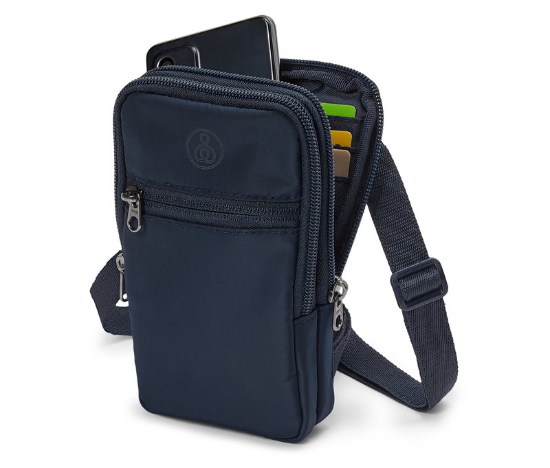 Tchibo - Crossbody Bag mit 2 Schultergurten - blau