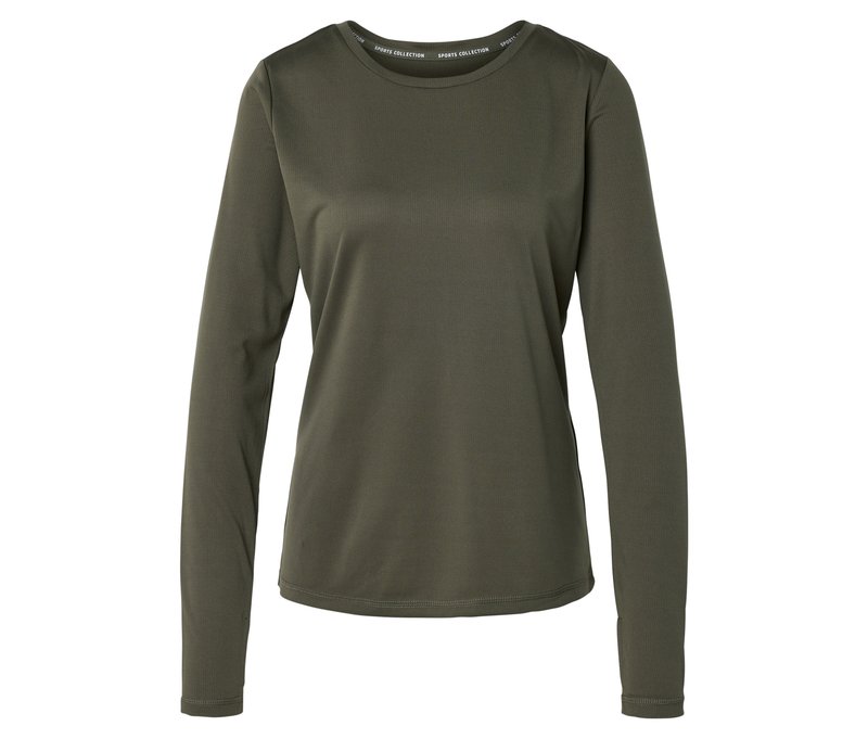 Tchibo - Sportshirt - Damen - Gr. S - olivgrün