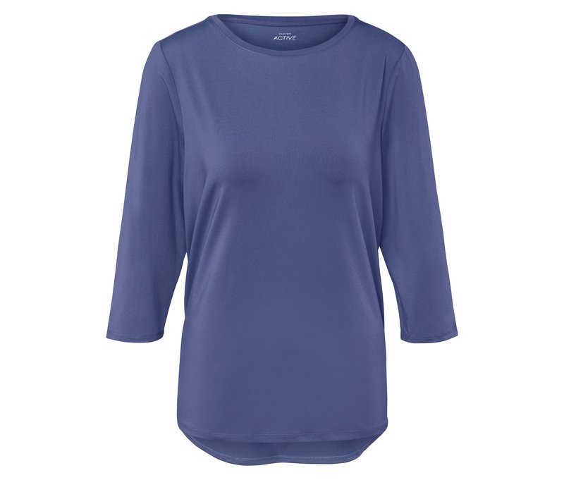 Tchibo - 3/4-Sportshirt - Damen - Gr. M - blau
