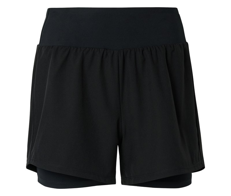 Tchibo - 2-in-1-Laufshorts - Damen - Gr. 34 - schwarz