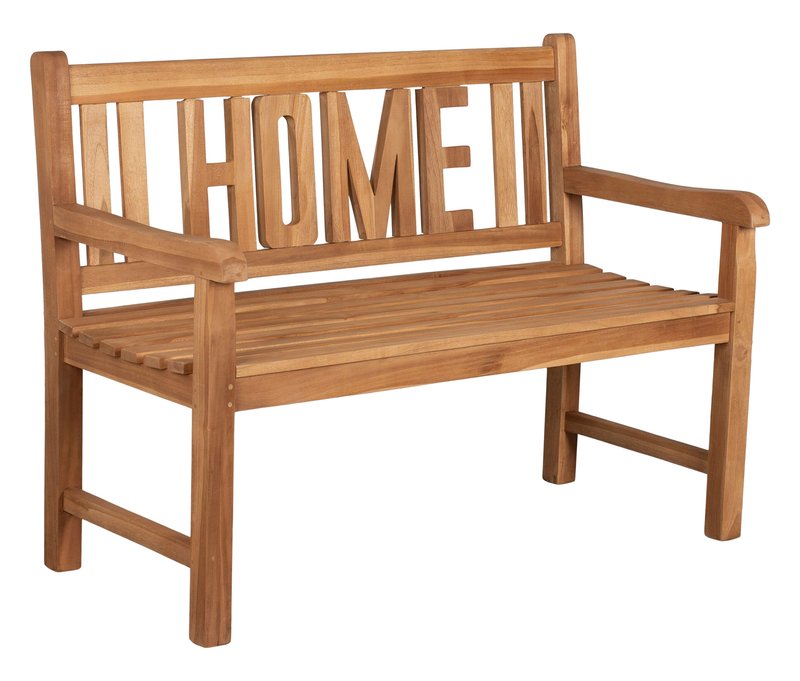 deVries Gartenbank »Home« - 120x60x89cm - naturfarben - Holz