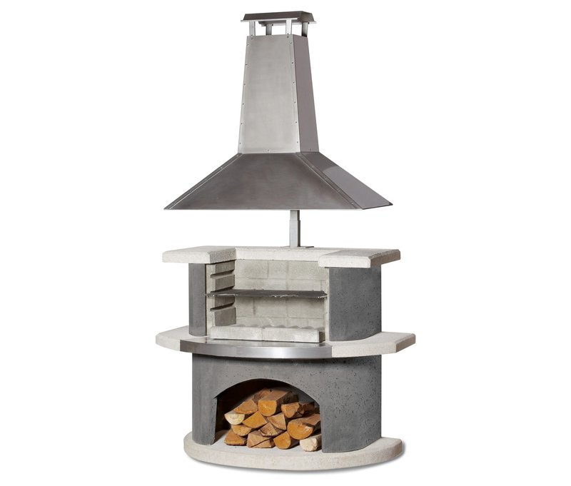 Buschbeck Premium Grillkamin »Zürich« inkl. Wetterschutzhaube - silber