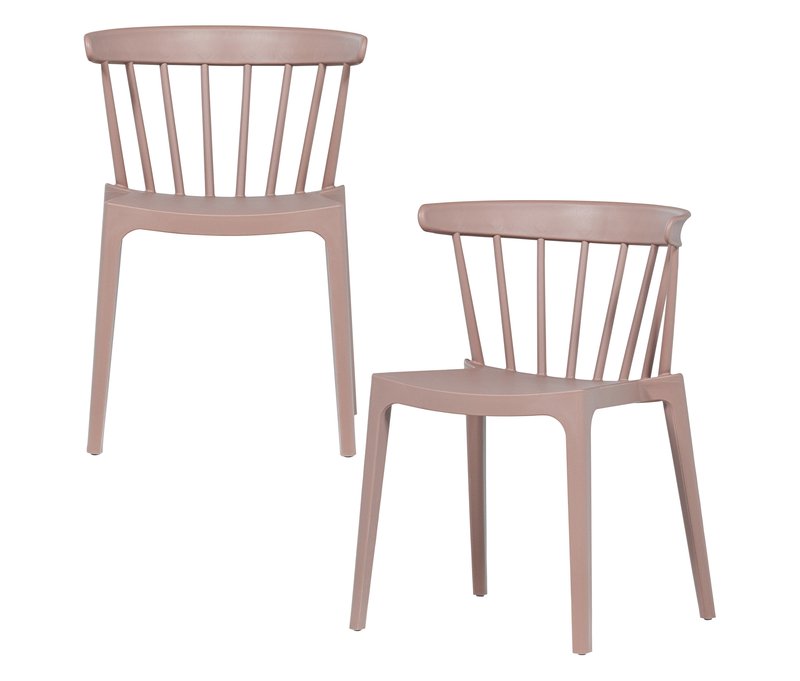 Tchibo - Woood 2 Gartenstühle - 52x53x75cm - rosé - Polypropylen