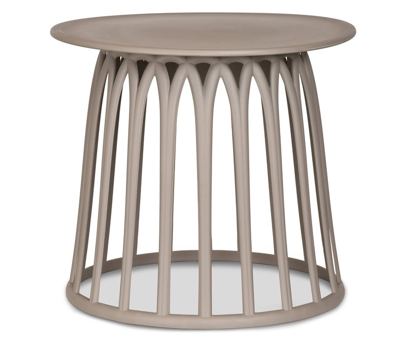 Tchibo - Woood Beistelltisch - 50x50x45cm - taupe - Polypropylen