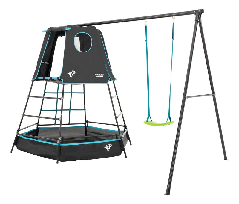 Tchibo - Kletterturm »Explorer« mit Schaukel - schwarz