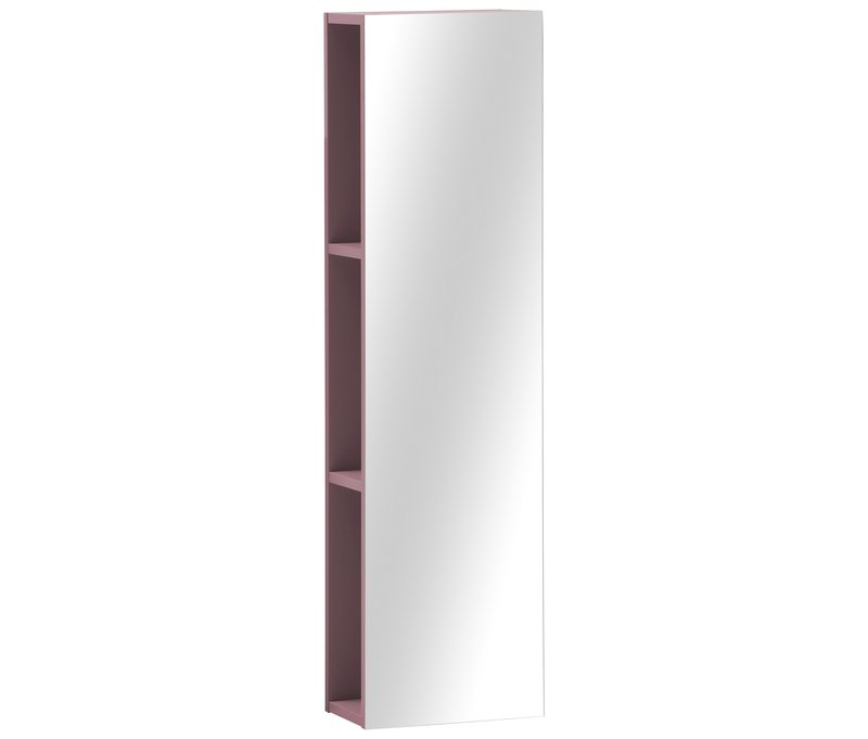 Tchibo - Spiegelregal »Piazza« - 30x19,6x110,6cm - rosa - Holz / Glas / Metall