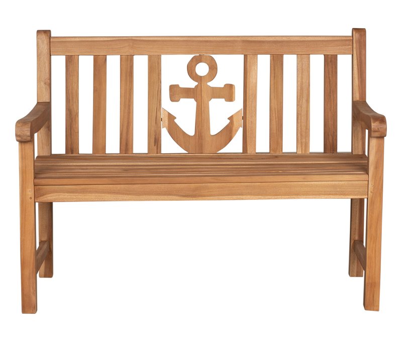 deVries Gartenbank »Anker« - 120x60x89cm - naturfarben - Holz