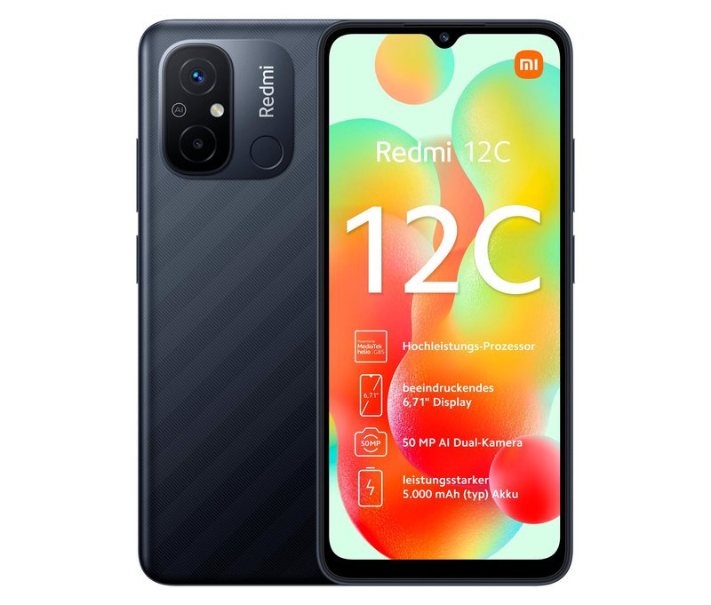 Xiaomi Redmi 12C 64 GB gray (Refurbished)