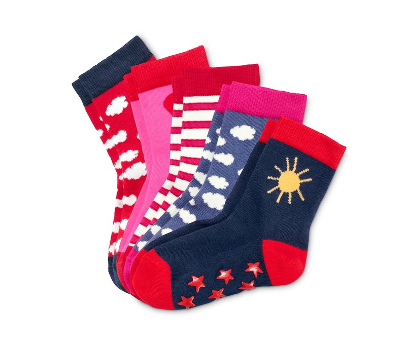 Tchibo - 5 Paar ABS-Socken aus Bio-Baumwolle - Baby - Gr. 23-26 - weiß