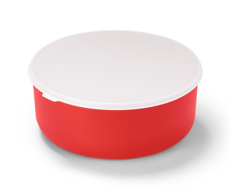 Tchibo - Salatschüssel mit Deckel - rot
