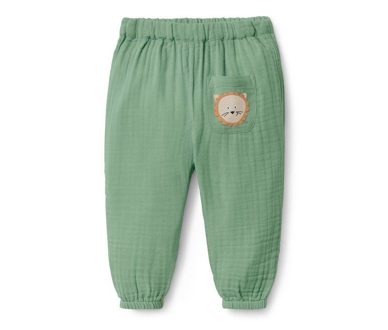 Tchibo - Baby-Schlupfwebhose - Baby - Gr. 50/56 - grün