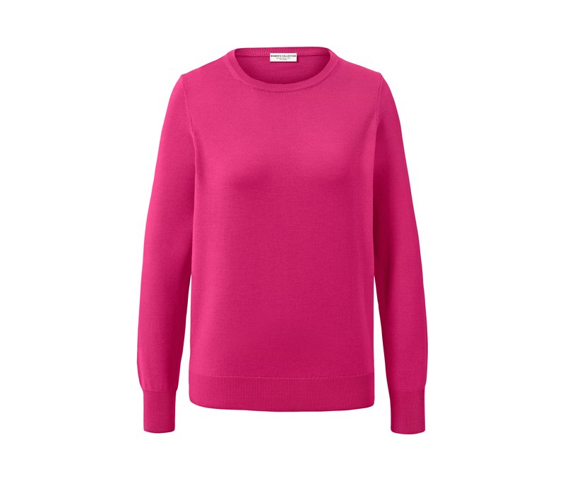 Tchibo - Merino-Feinstrickpullover - Damen - Gr. S - dunkelrosa
