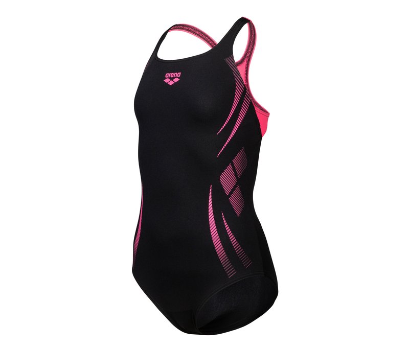 arena Performance Kinder-Badeanzug Poseidonia Swim Pro Back - Mädchen - Gr. 128 - schwarz