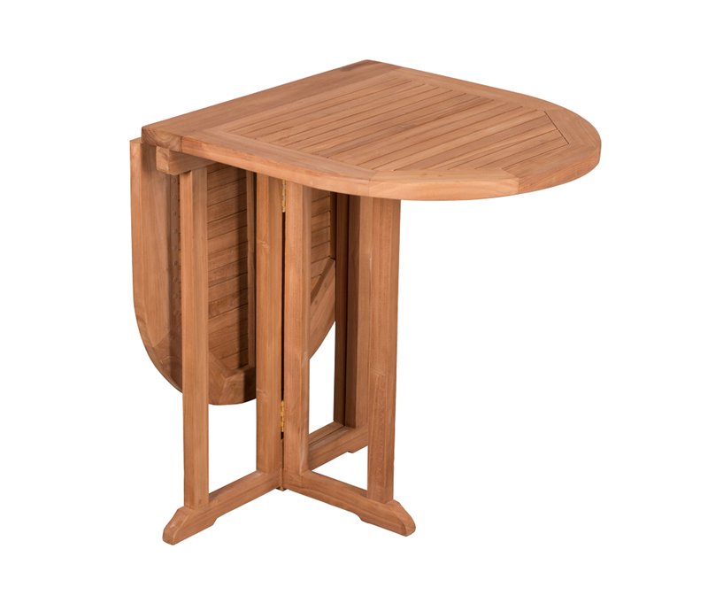 deVries Balkontisch - 120x60x75cm - naturfarben - Holz