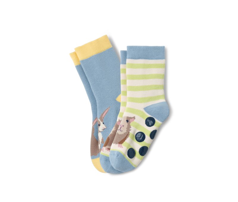 Tchibo - 2 Paar Kleinkind-Antirutsch-Socken - Kinder - Gr. 31-34 - hellblau