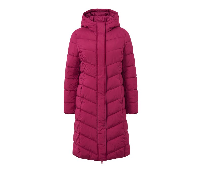 Tchibo - Steppmantel mit Kapuze - Damen - Gr. 42 - rot