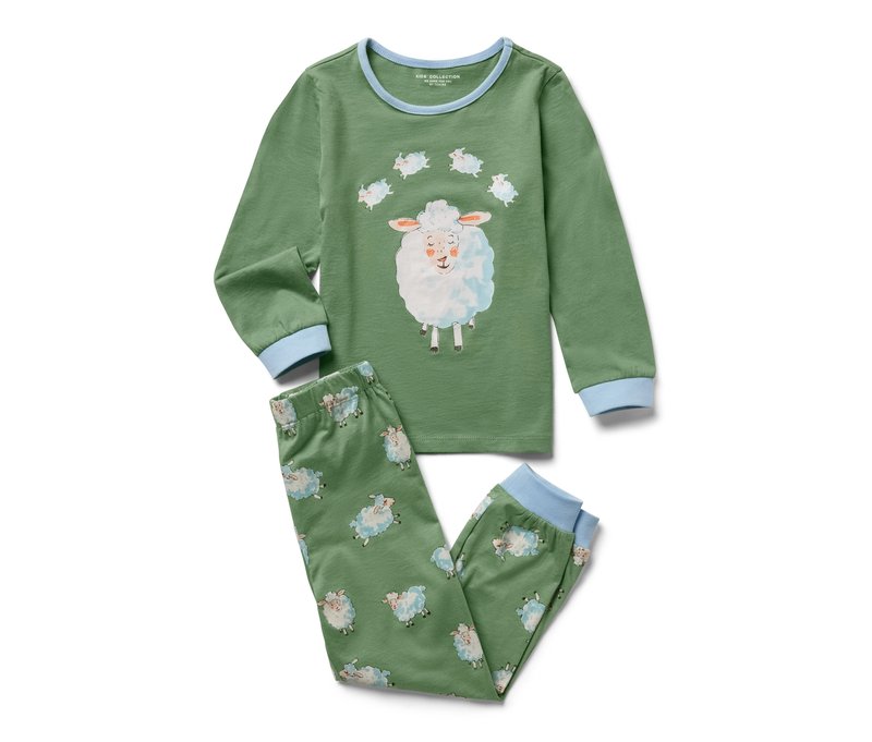 Tchibo - Kinder-Pyjama - Jungen - Gr. 134/140 - blau/print