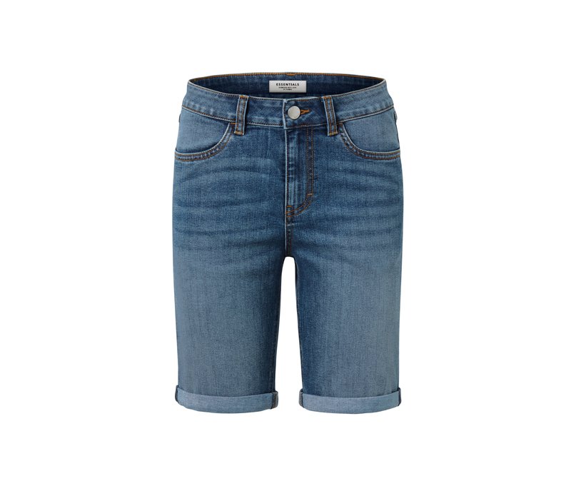 Tchibo - Denim-Shorts – Fit Lea - Damen - Gr. 42 - blau