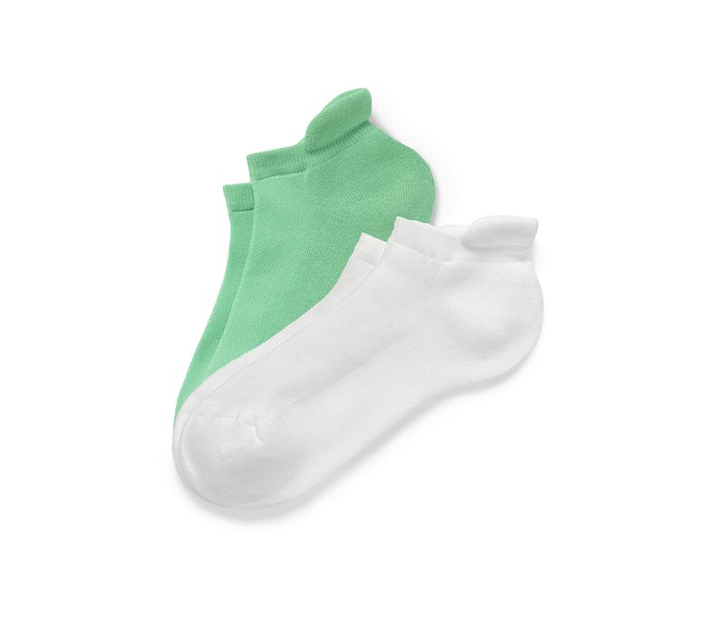 Tchibo - 2 Paar Sport-Sneakersocken - Unisex - Gr. 43-46 - hellgrün