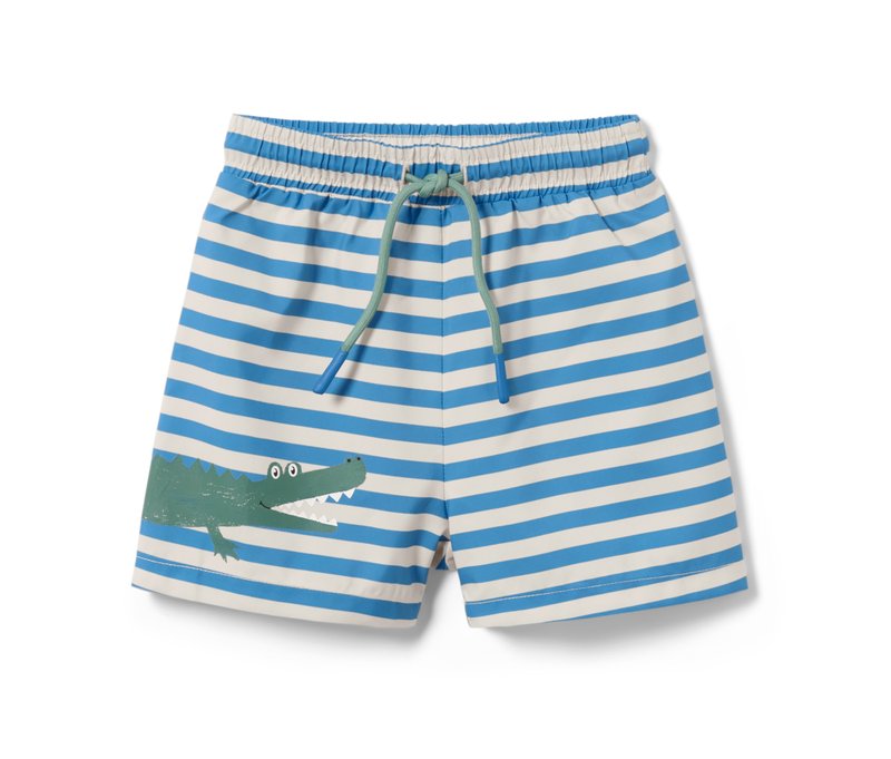 Tchibo - Kinder-Boardshorts - Gr. 122/128 - beige/gestreift