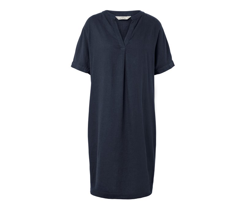 Tchibo - Leinenkleid - Damen - Gr. 44 - dunkelblau