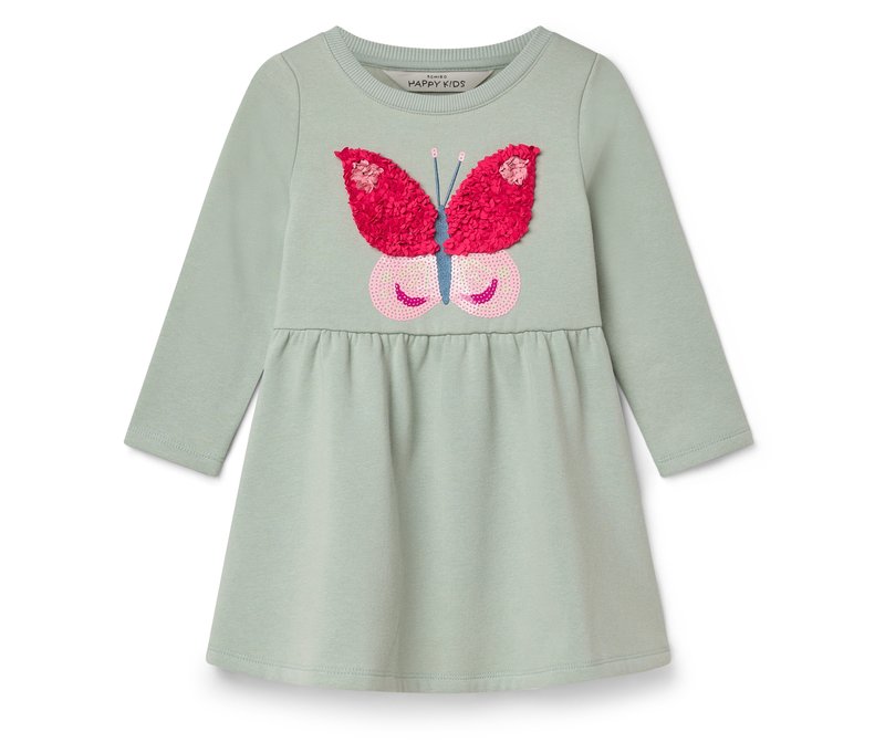 Tchibo - Kinder-Sweatkleid - Baby - Gr. 86/92 - blau